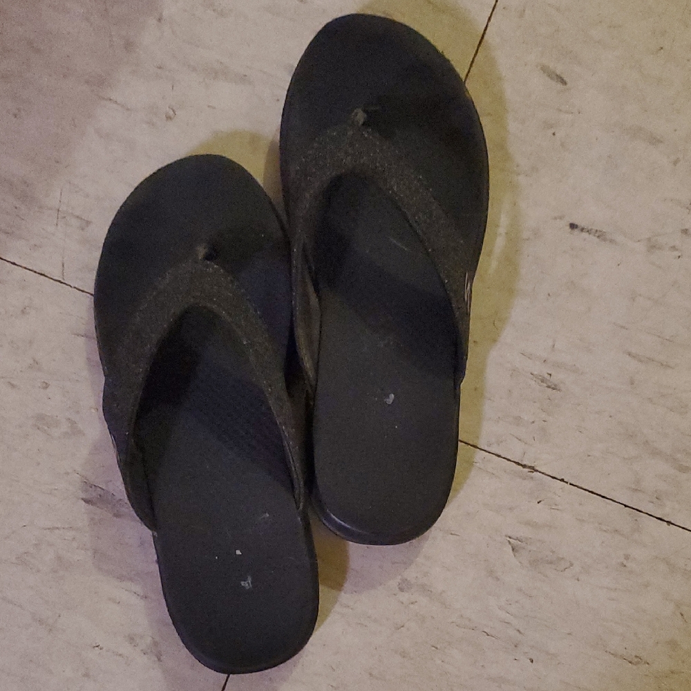 Skechers Black Flip Flop Sandals Womens SIZE 7